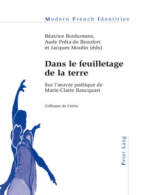 cover image of Dans le feuilletage de la terre